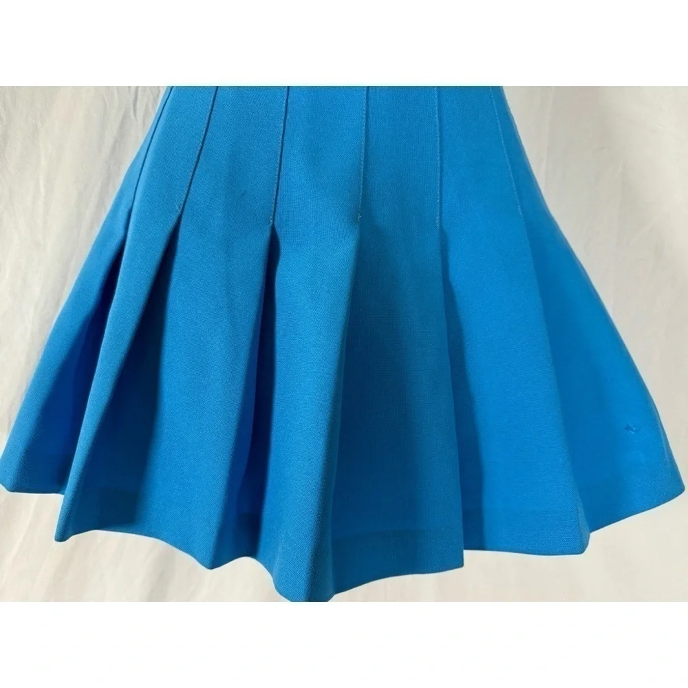 80’s Vintage ‘Heads’ Blue Pleated Tennis Skirt